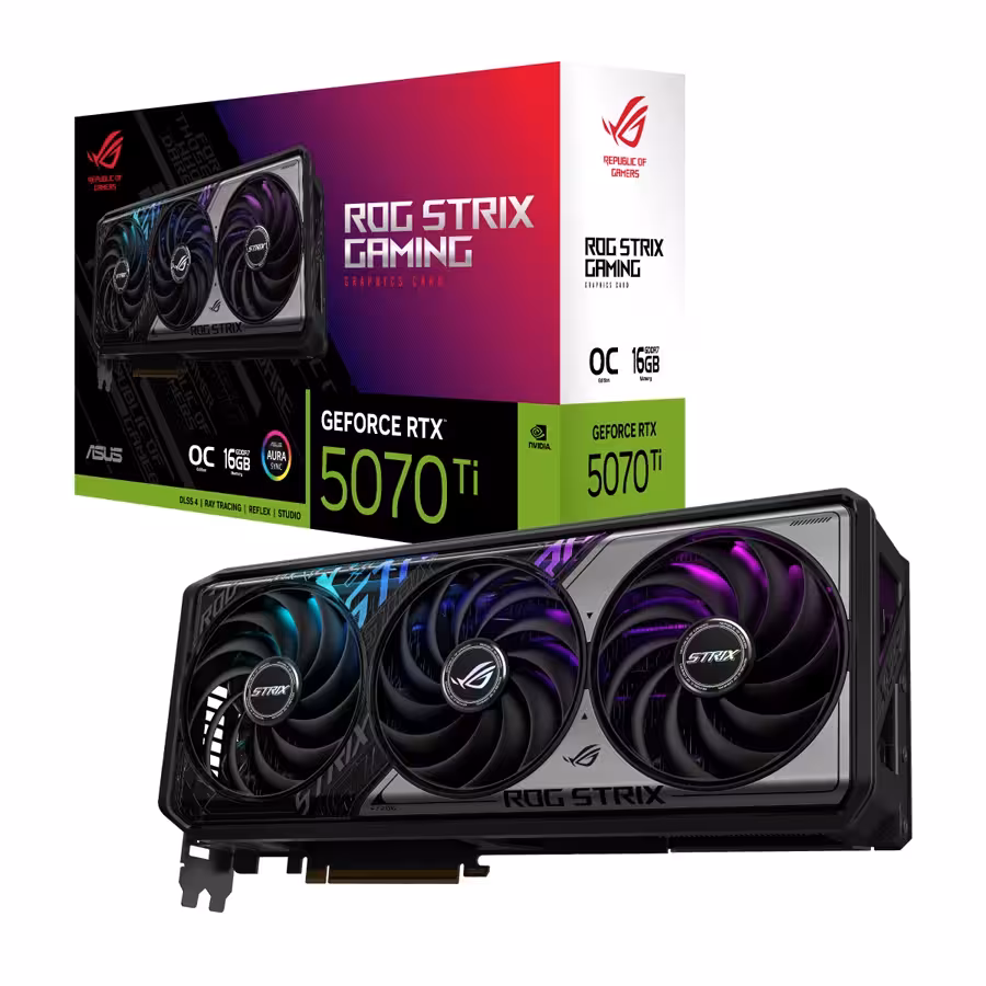 کارت گرافیک ایسوس مدل ROG Strix GeForce RTX 5070 Ti OC Edition 16GB GDDR7