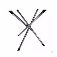 پایه تاشو میز ناهار خوری و میز شیشه ای خاطره شش نفره از جنس کروم آبکاری شده درجه یک