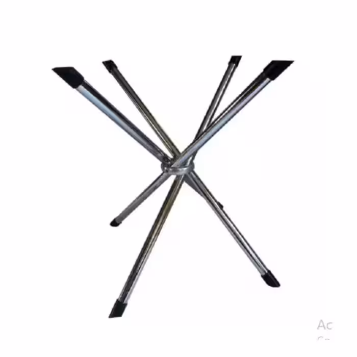 پایه تاشو میز ناهار خوری و میز شیشه ای خاطره شش نفره از جنس کروم آبکاری شده درجه یک