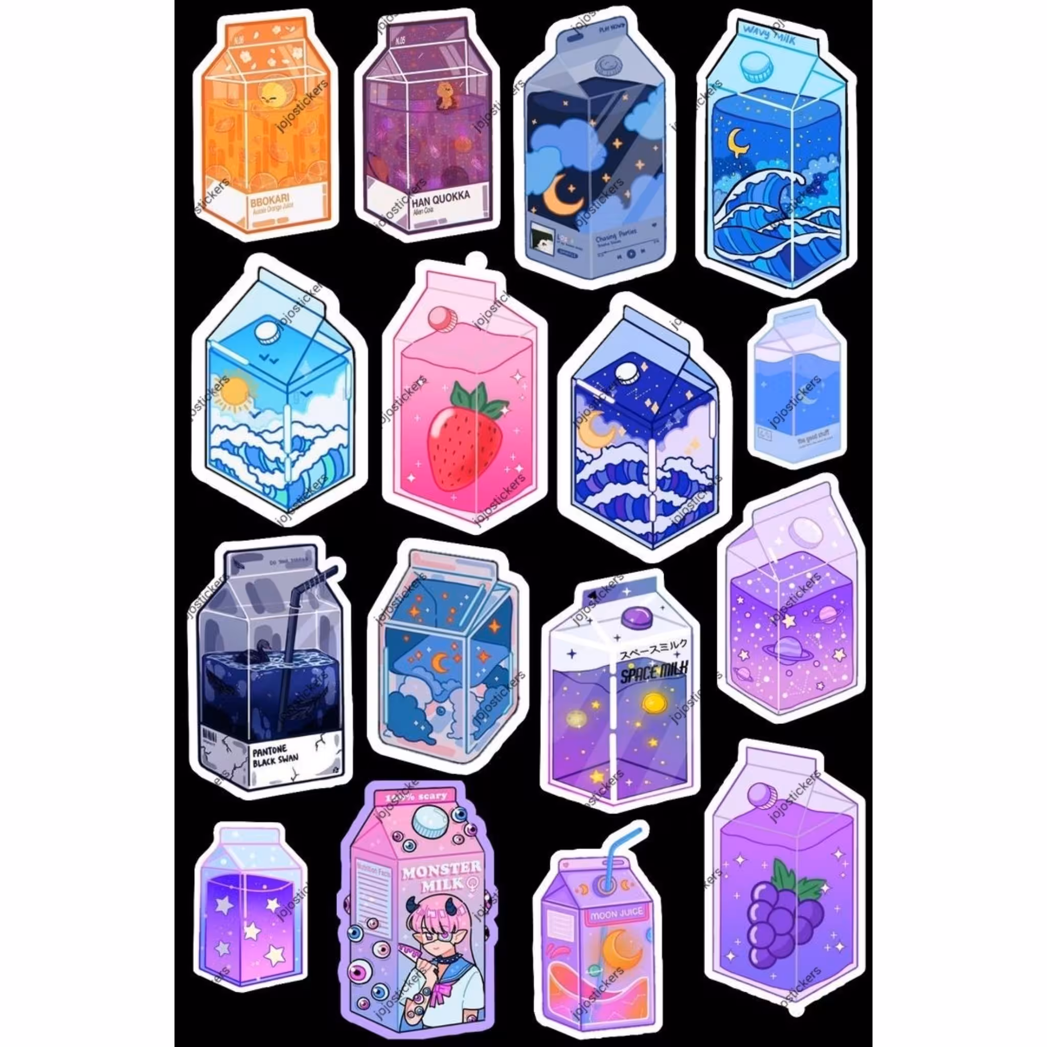 پک استیکر آبمیوه 