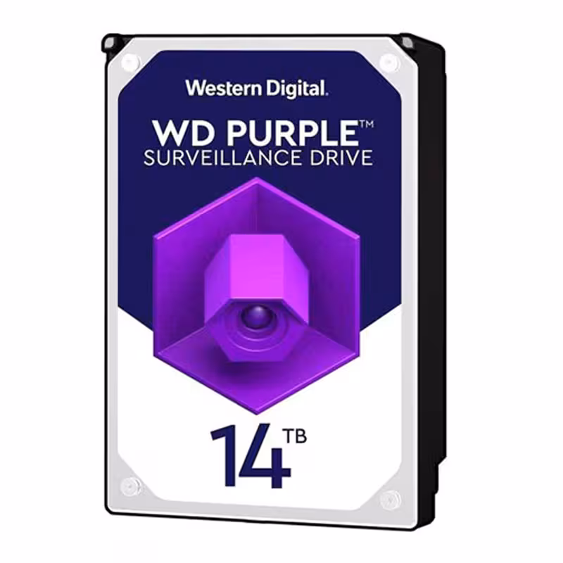 هارد دیسک اینترنال وسترن دیجیتال مدل Purple WD140PURZ ظرفیت 14 ترابایت