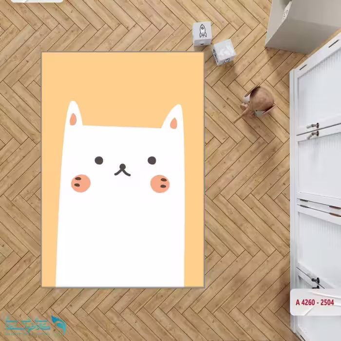 فرشینه اتاق کودک طرح cat کد A4260