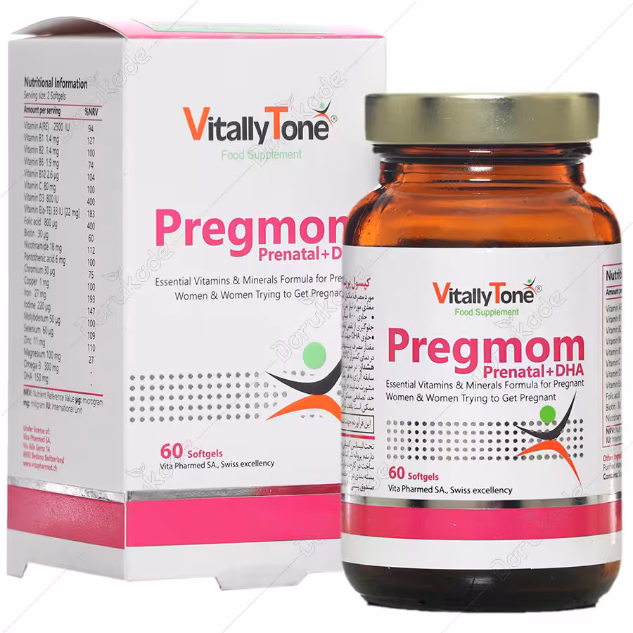 سافت ژل پرگمام ویتالی تون 60 عدد