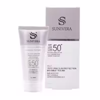 ضدآفتاب بی رنگ سانیورا بدون چربی برای انواع پوست Sunivera spf50