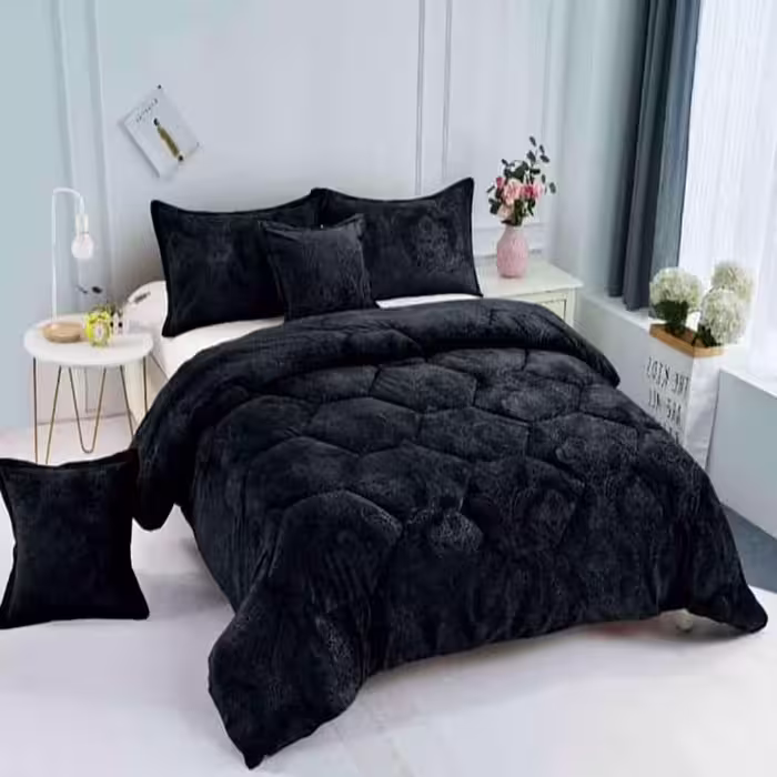 روتختی مخمل شانل مشکی کد B23
