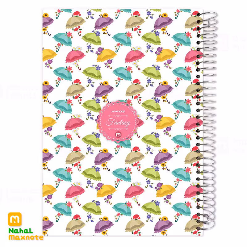 دفتر 100برگ سیمی جلد سخت فانتزی کد 9118 .طرح 2