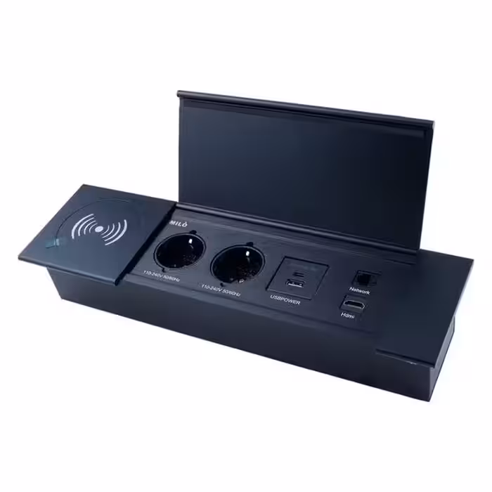 پریز توکار درب تاشو مدل 1043 میلو | یراقینو فروش یراق آلات کابینت و درب