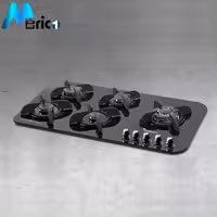 گاز رومیزی میلان کد G85 پنج شعله شیشه