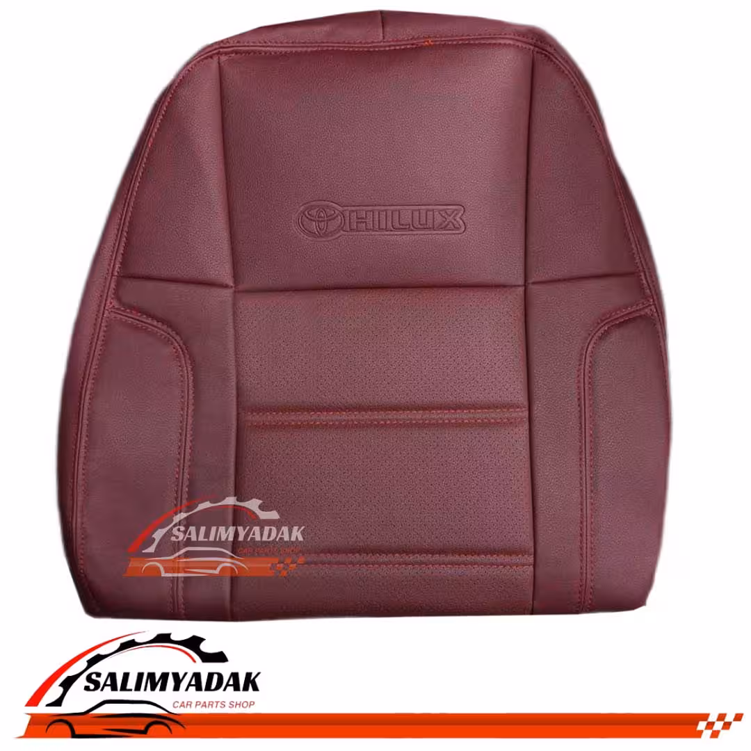 روکش صندلی تویوتا هایلوکس 2010-2015 چرم رنگ زرشکی