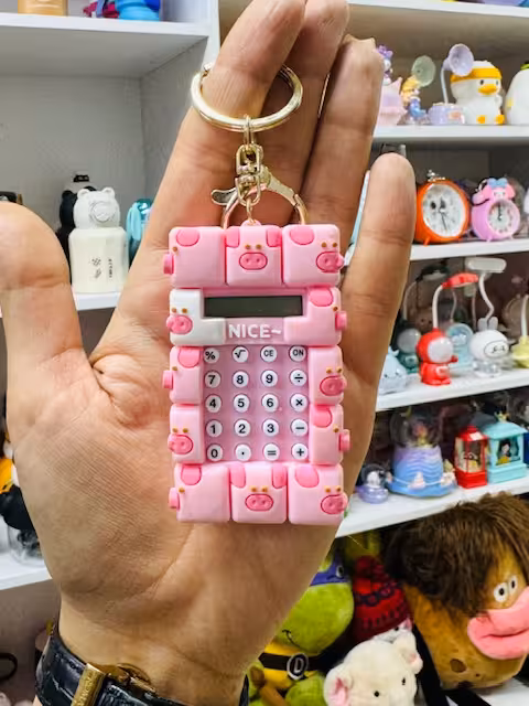 جاکلیدی ماشین حساب دار طرح خوک