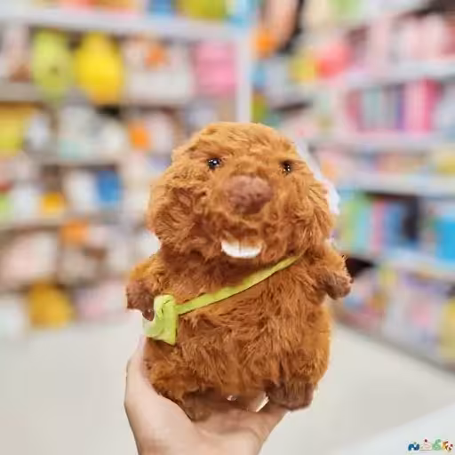 عروسک پولیشی سگ آبی با کیف وارداتی اورجینال21سانت