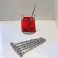 AMIN امین  نی شربت استیل کوتاه  21163