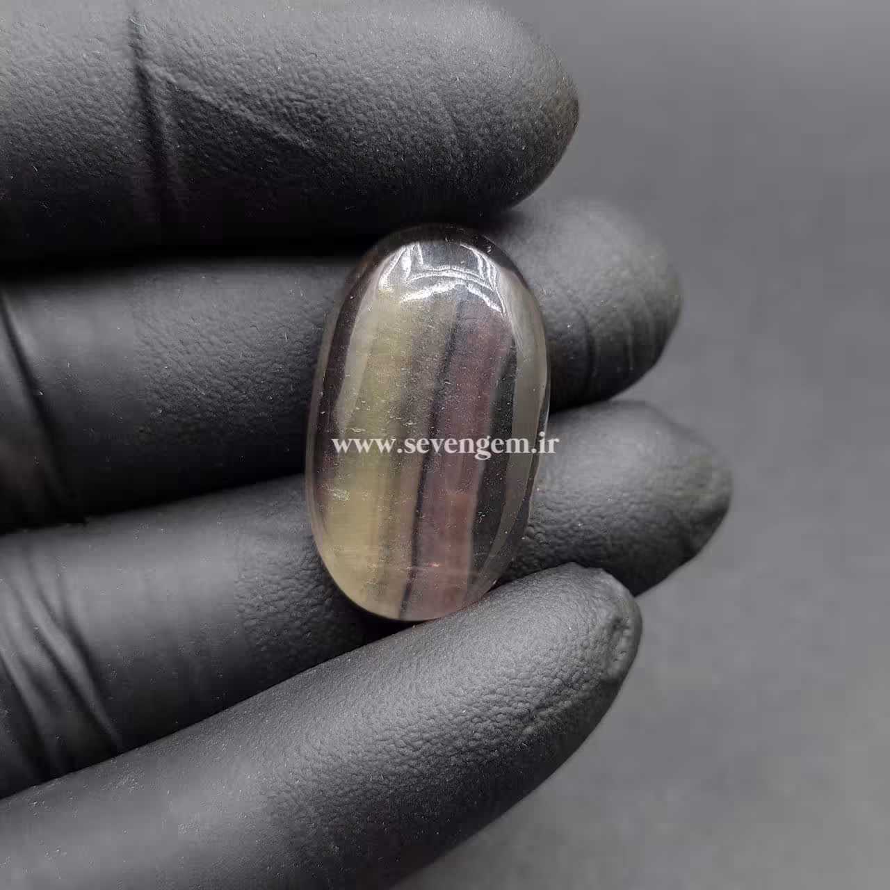 نگین سنگ فلوریت رنگین کمان (کدA722)