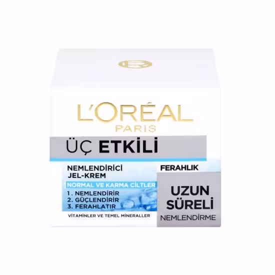 ژل کرم 3 کاره آبرسان و محافظت کننده پوست لورال LOREAL حجم 50 میل