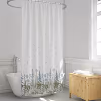 پرده حمام دلفین مدل EV-2558 سایز 180×200سانتی متر