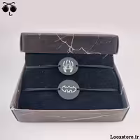 دستبند ست دوستی مشکی بتمن و اسپایدرمن