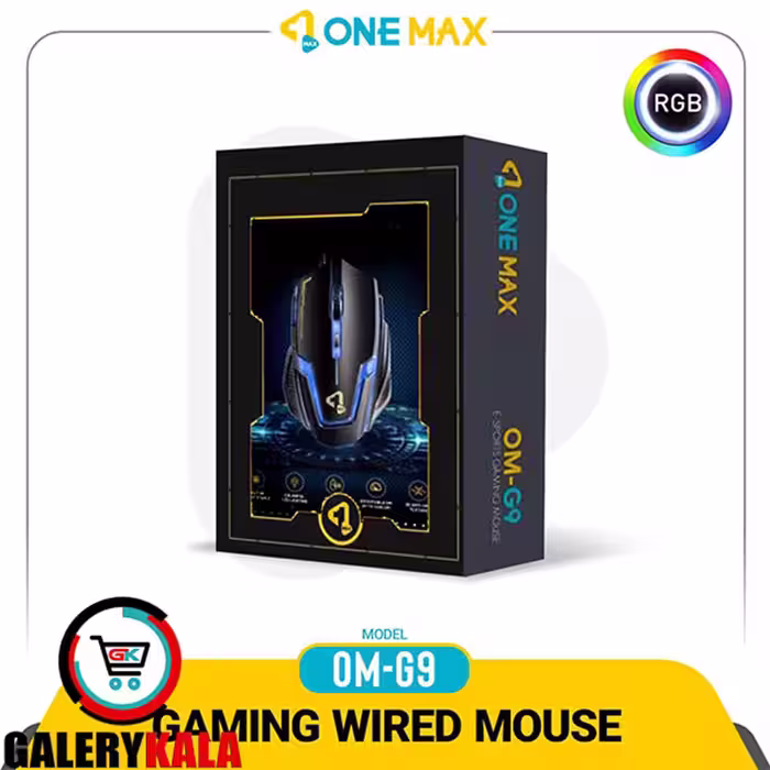 ماوس باسیم گیمینگ وان مکس مدل OM-G9