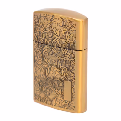 ست هدیه فندک و زیرسیگاری لایتر مدل حکاکی