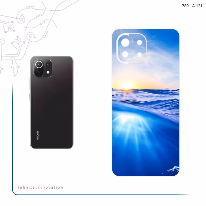 برچسب پوششی ماهوت مدل Ocean مناسب برای گوشی موبایل شیائومی 11 Lite 5G NE