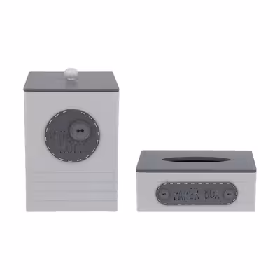 ست سطل و جای دستمال کاغذی مدل STORAGE