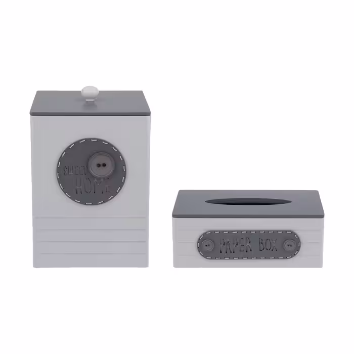 ست سطل و جای دستمال کاغذی مدل STORAGE