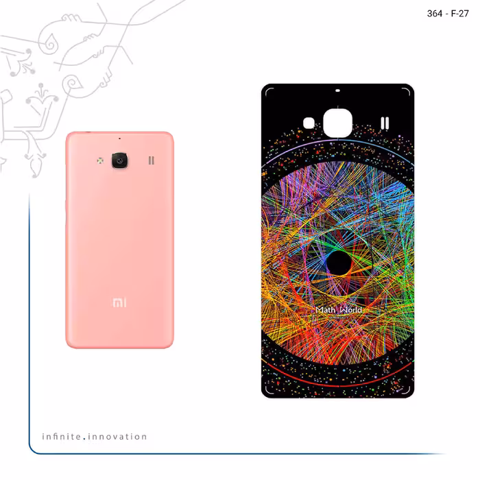 برچسب پوششی ماهوت مدل Mathematical Geometric Shape 2 مناسب برای گوشی موبایل شیائومی Redmi 2