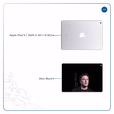 برچسب پوششی ماهوت مدل Elon Musk مناسب برای تبلت اپل iPad 9.7 (GEN 5) 2017 A1823