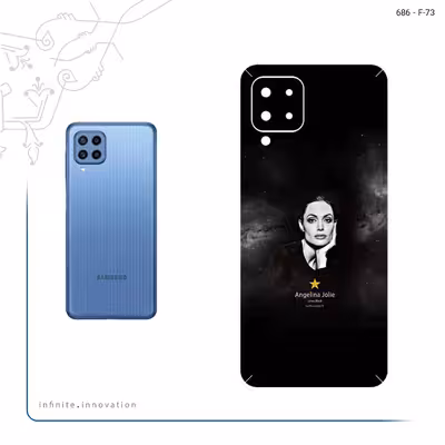 برچسب پوششی ماهوت مدل Angelina Jolie مناسب برای گوشی موبایل سامسونگ Galaxy M22