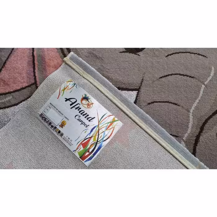 فرش ماشینی افرند مدل کودک طرح فیل کلاه کد 196