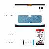 برچسب پوششی ماهوت مدل Blue-Leather مناسب برای تبلت اپل iPad 2 2011 A1397
