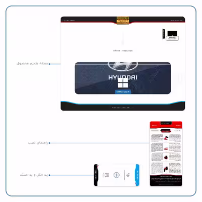 برچسب پوششی ماهوت مدل Hyundai-Logo مناسب برای تبلت مایکروسافت Surface Pro 4 2015