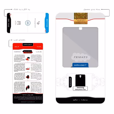 برچسب پوششی ماهوت مدل Friends 1 مناسب برای گوشی موبایل سامسونگ Galaxy Note 3 Neo