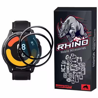 محافظ صفحه نمایش راینو مدل R-PMMA مناسب برای مچ بند هوشمند شیائومی Mi Watch Color 2 بسته 2 عددی