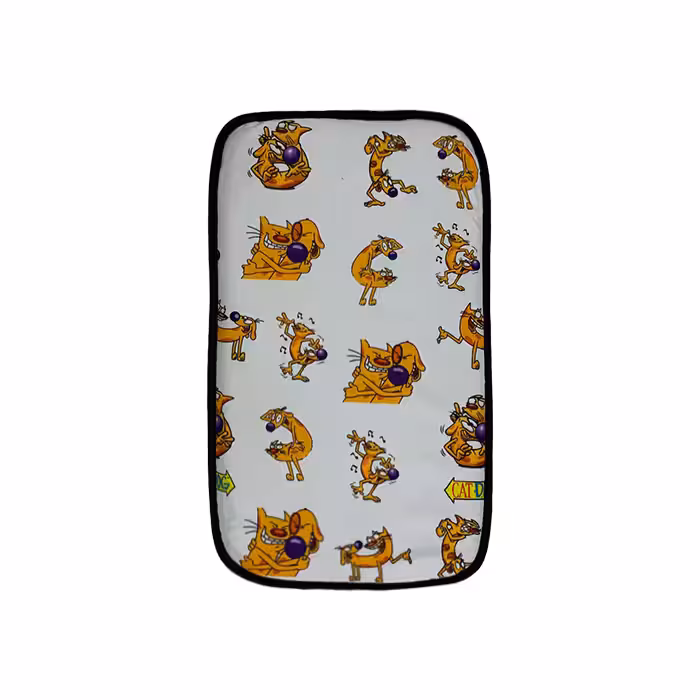 جای خواب سگ و گربه مدل مخمل مثلثی به همراه پتو و تشک باکس و استخوان 