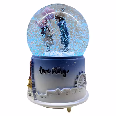 گوی موزیکال مدل پمپی Love Story کد PB2047