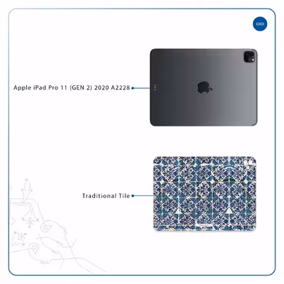 برچسب پوششی ماهوت مدل Iran-Tile1 مناسب برای تبلت اپل iPad Pro 11 (GEN 2) 2020 A2228