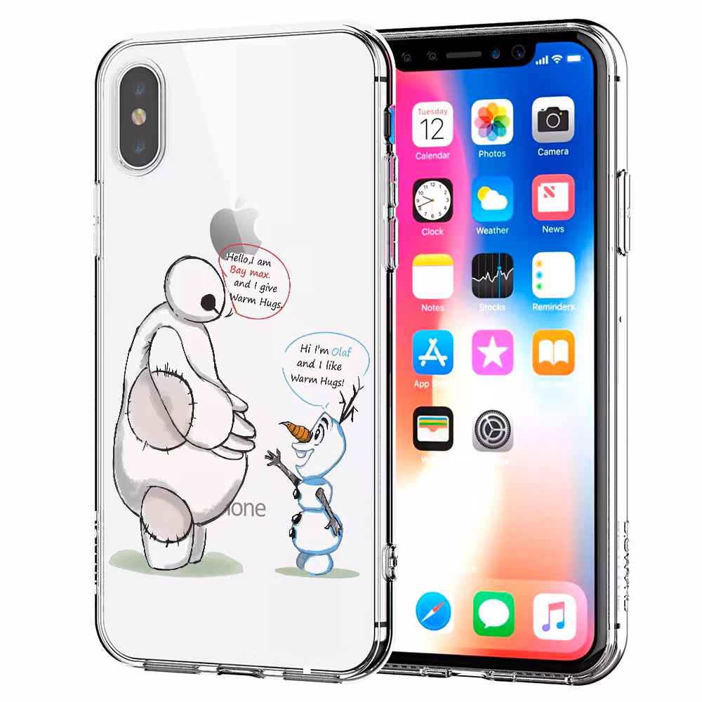 کاور طرح Olaf &amp; Baymax مناسب برای گوشی موبایل اپل iPhone X / XS