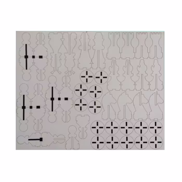 مهره شطرنج کد 16x2 مجموعه 32 عددی