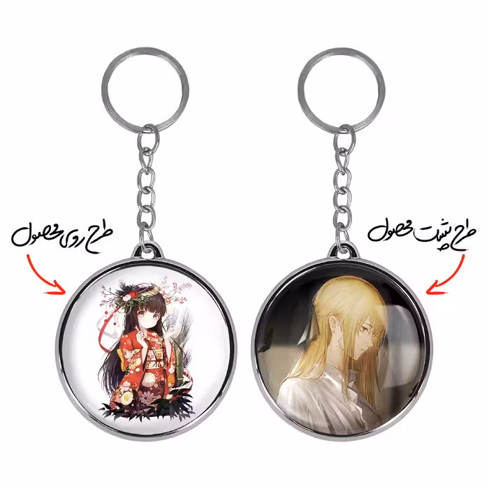 جاکلیدی خندالو طرح دختر انیمه ای مدل دوطرفه کد 1807718081