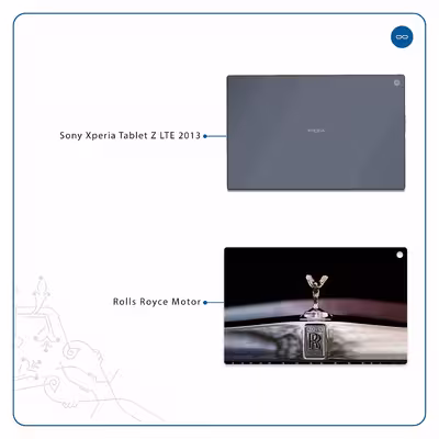 برچسب پوششی ماهوت مدل Rolls-Royce Motor مناسب برای تبلت سونی Xperia Tablet Z LTE 2013