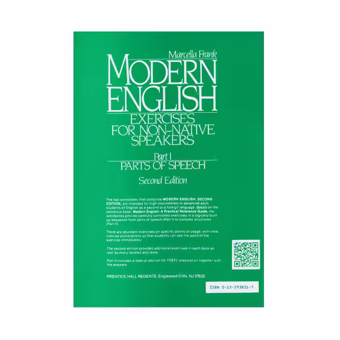 کتاب Modern English Exercises For Non-Native Speakers Part, Parts Of Speech Second Edition اثر Marcella Frank انتشارات الوندپویان دو جلدی