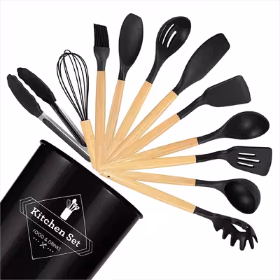 سرویس کفگیر و ملاقه 12 پارچه مدل کیچن ست کد UNT45