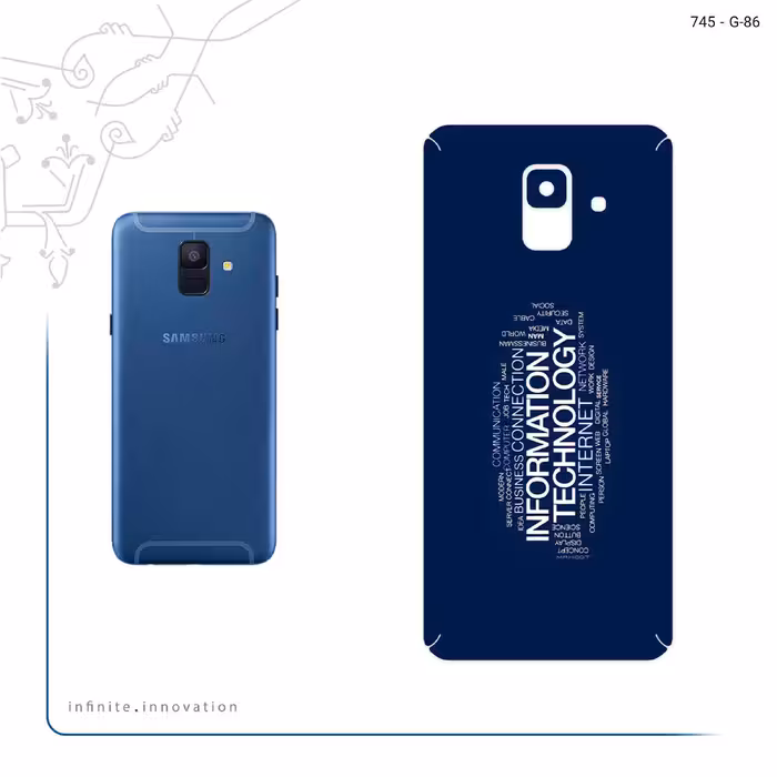 برچسب پوششی ماهوت مدل IT Science مناسب برای گوشی موبایل سامسونگ Galaxy A6 2018