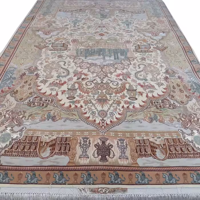 فرش دستبافت شش متری مدل نامی تبریز کد 903