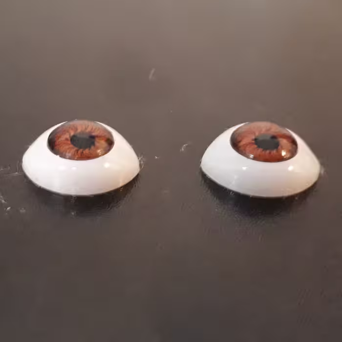 چشم عروسک طرح بیضی کد MEL-COL مجموعه 8 عددی