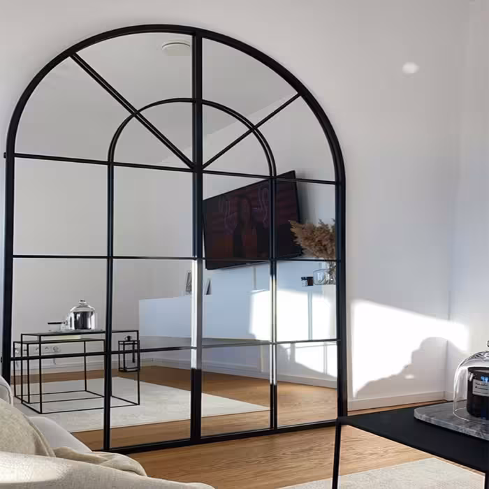 آینه مدل قدی چوبی طرح وانیا کد w-180