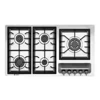 اجاق گاز استیل پنج شعله اسنوا مدل SS19584