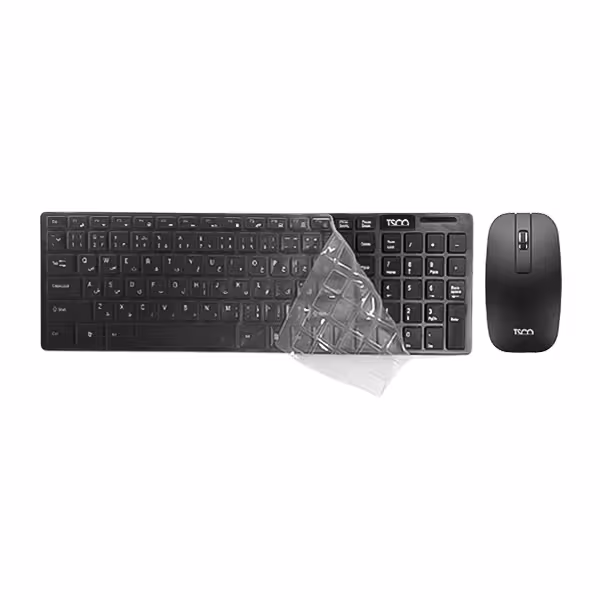 کیبورد و ماوس بی سیم تسکو مدل TKM 7026W کاور ژله ای