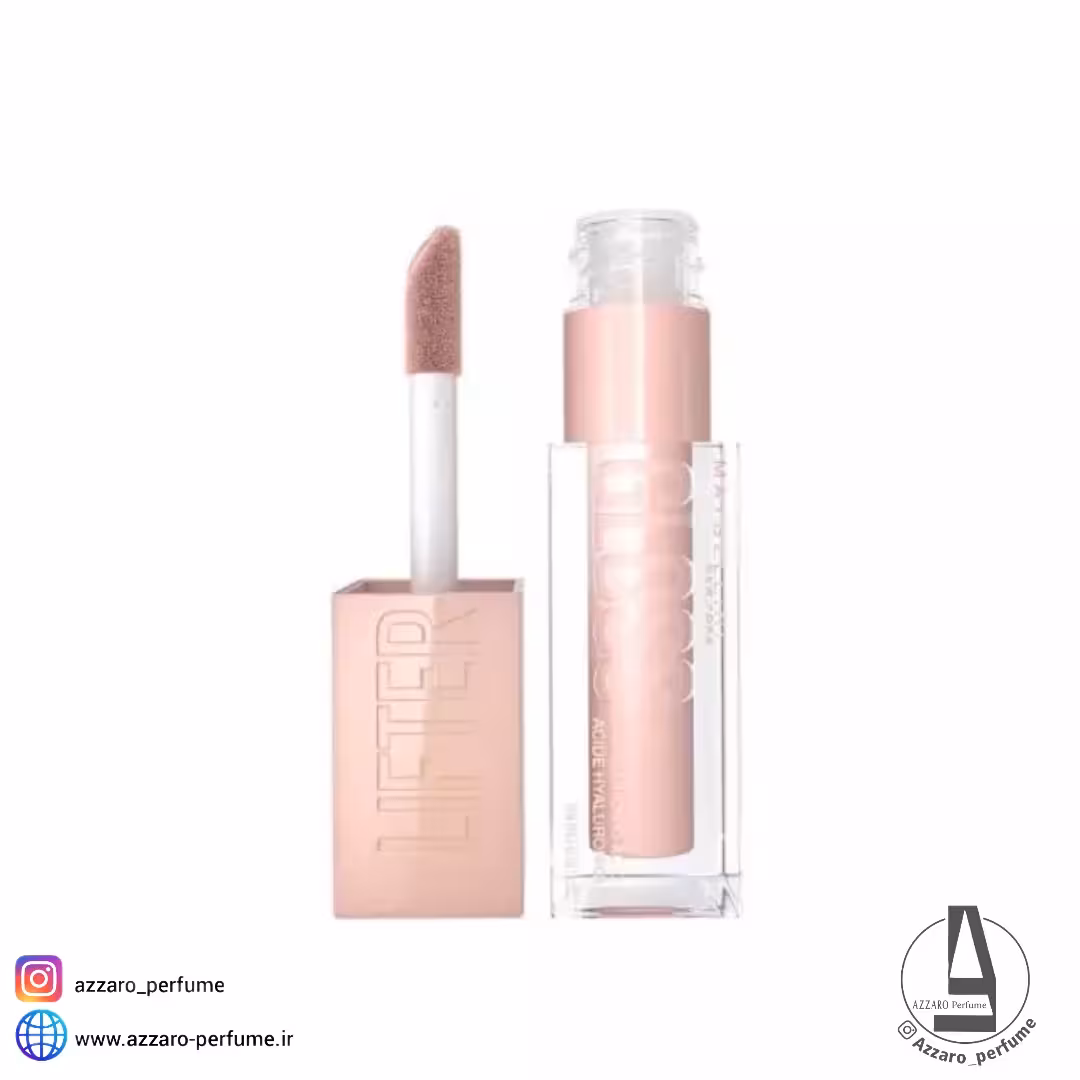 لیپ گلاس میبلین Maybelline مدل Lifter Gloss رنگ Ice شماره 002 حجم 5.4 میل