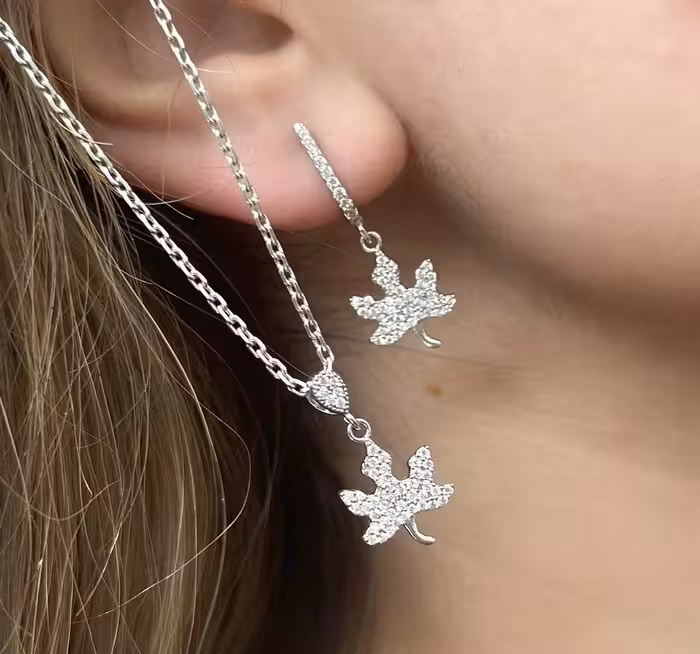 نیمست نقره جواهری کد 00343